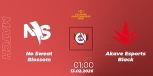 No Sweat Blossom VS Akave Esports Black