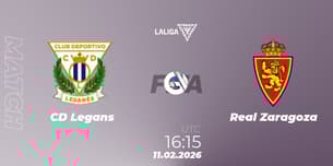 CD Leganés VS Real Zaragoza