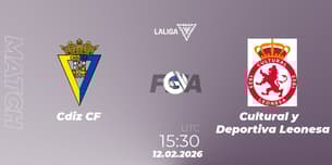 Cádiz CF VS Cultural y Deportiva Leonesa