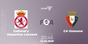 Cultural y Deportiva Leonesa VS CA Osasuna