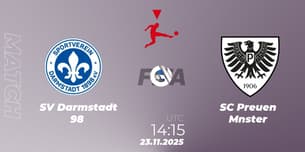 SV Darmstadt 98 VS SC Preußen Münster