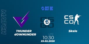THUNDER dOWNUNDER VS Skele