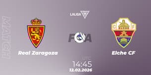 Real Zaragoza VS Elche CF