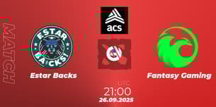 Estar Backs VS Fantasy Gaming