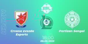 Crvena zvezda Esports VS Partizan Sangal
