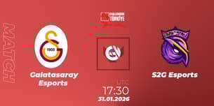 Galatasaray Esports VS S2G Esports Galatasaray Esports VS S2G Esports