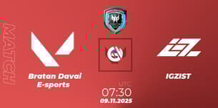 Bratan Davai E-sports VS IGZIST Bratan Davai E-sports VS IGZIST