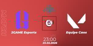2GAME Esports VS Equipe Caos 2GAME Esports VS Equipe Caos