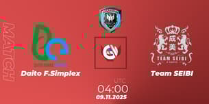 Daito F.Simplex VS Team SEIBI Daito F.Simplex VS Team SEIBI