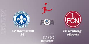 SV Darmstadt 98 VS FC Nürnberg eSports SV Darmstadt 98 VS FC Nürnberg eSports