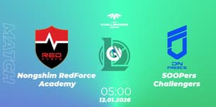 Nongshim RedForce Academy VS SOOPers Challengers