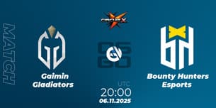 Gaimin Gladiators VS Bounty Hunters Esports