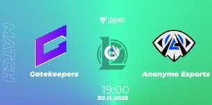 Gatekeepers VS Anonymo Esports