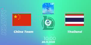 China Team VS Thailand