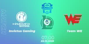 Invictus Gaming VS Team WE