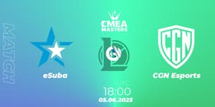 eSuba VS CGN Esports