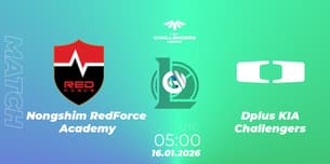 Nongshim RedForce Academy VS Dplus KIA Challengers