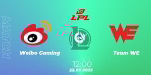 Weibo Gaming VS Team WE