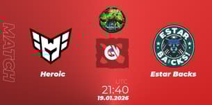 Heroic VS Estar Backs