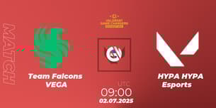 Team Falcons VEGA VS HYPA HYPA Esports