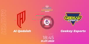Al Qadsiah VS Geekay Esports Al Qadsiah VS Geekay Esports