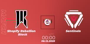Shopify Rebellion Black VS Sentinels