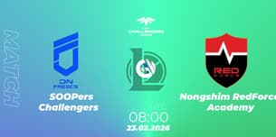 SOOPers Challengers VS Nongshim RedForce Academy