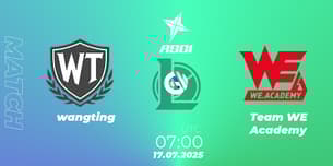 wangting VS Team WE Academy