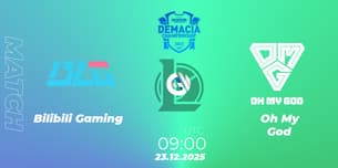 Bilibili Gaming VS Oh My God