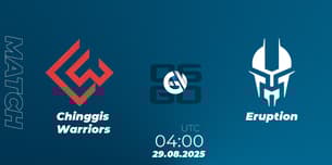 Chinggis Warriors VS Eruption