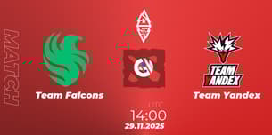 Team Falcons VS Team Yandex