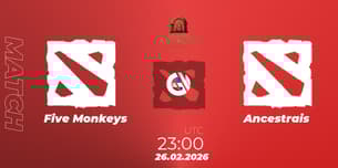 Five Monkeys VS Ancestrais Five Monkeys VS Ancestrais