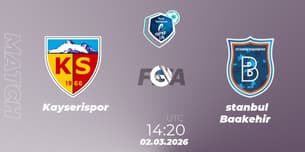 Kayserispor VS İstanbul Başakşehir