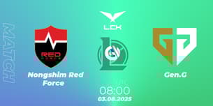 Nongshim Red Force VS Gen.G