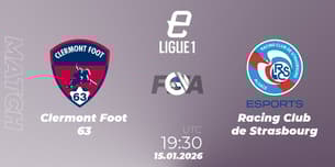 Clermont Foot 63 VS Racing Club de Strasbourg
