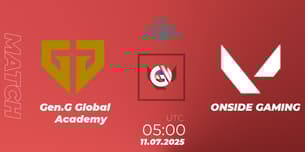 Gen.G Global Academy VS ONSIDE GAMING Gen.G Global Academy VS ONSIDE GAMING