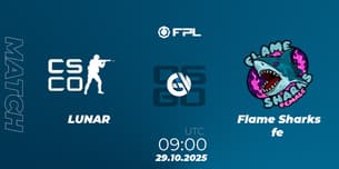 LUNAR VS Flame Sharks fe LUNAR VS Flame Sharks fe