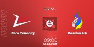 Zero Tenacity VS Passion UA