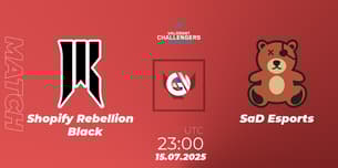 Shopify Rebellion Black VS SaD Esports Shopify Rebellion Black VS SaD Esports
