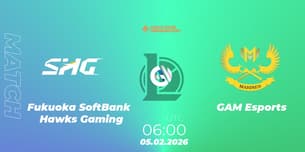 Fukuoka SoftBank Hawks Gaming VS GAM Esports