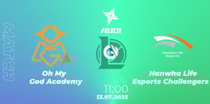Oh My God Academy VS Hanwha Life Esports Challengers