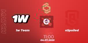 1w Team VS eSpoiled