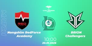 Nongshim RedForce Academy VS BRION Challengers