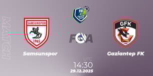 Samsunspor VS Gaziantep FK Samsunspor VS Gaziantep FK