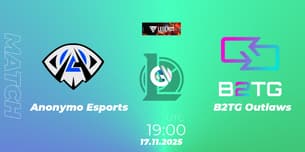 Anonymo Esports VS B2TG Outlaws Anonymo Esports VS B2TG Outlaws