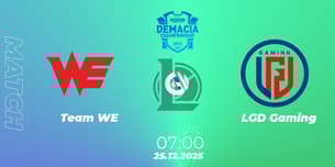 Team WE VS LGD Gaming