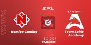 Nemiga Gaming VS Team Spirit Academy
