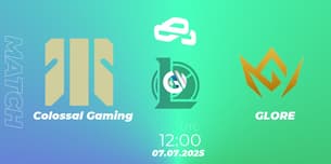 Colossal Gaming VS GLORE