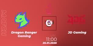 Dragon Ranger Gaming VS JD Gaming