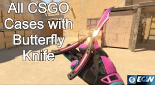 Wszystkie walizki CSGO z nożem motylkowym w 2024 roku